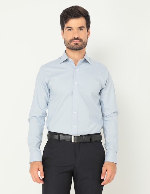 Camisa de vestir Parllieni manga larga para hombre