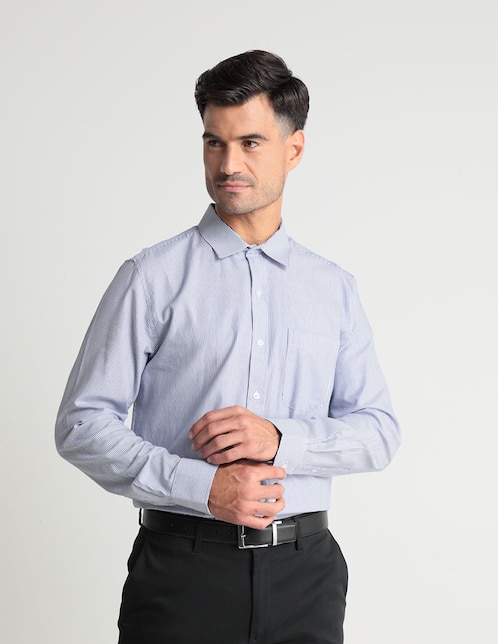 Camisa casual Gianfranco Dunna de algodón manga larga para hombre