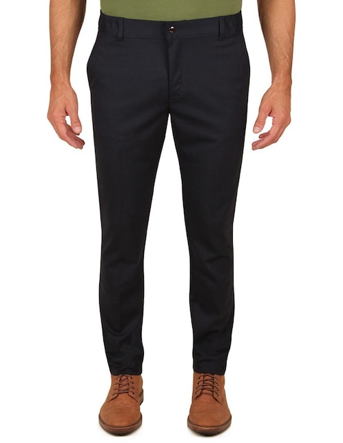 Pantalón de vestir slim Contempo de gabardina para hombre