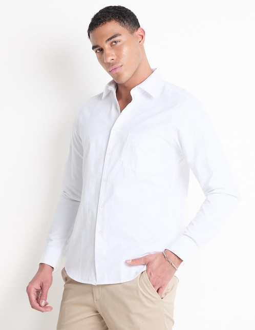 Camisa de vestir manga larga para hombre 1