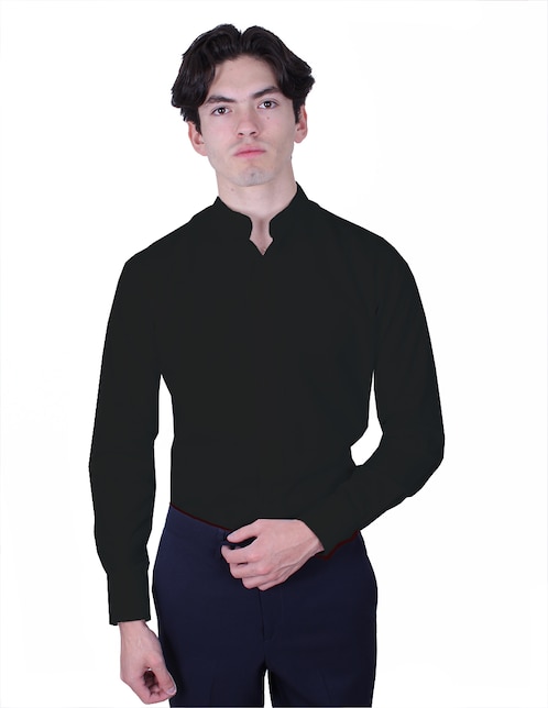 Camisa de vestir Parllieni manga larga para hombre