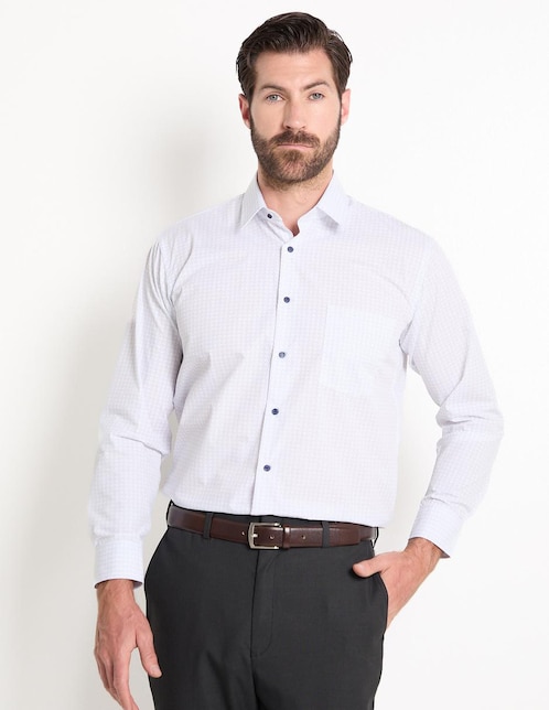 Camisa de vestir Pierre Cardin manga larga para hombre