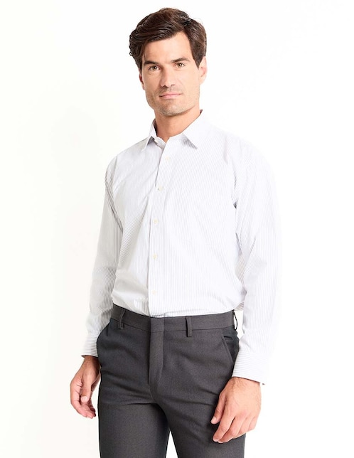 Camisa de vestir Pierre Cardin manga larga para hombre