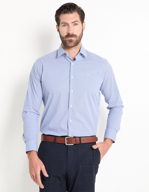 Camisa de vestir manga larga para hombre