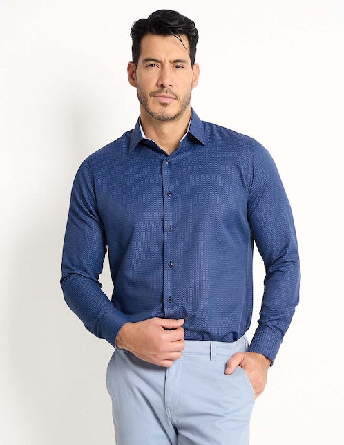 Camisa de vestir manga larga para hombre 1