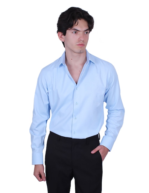 Camisa de vestir manga larga para hombre