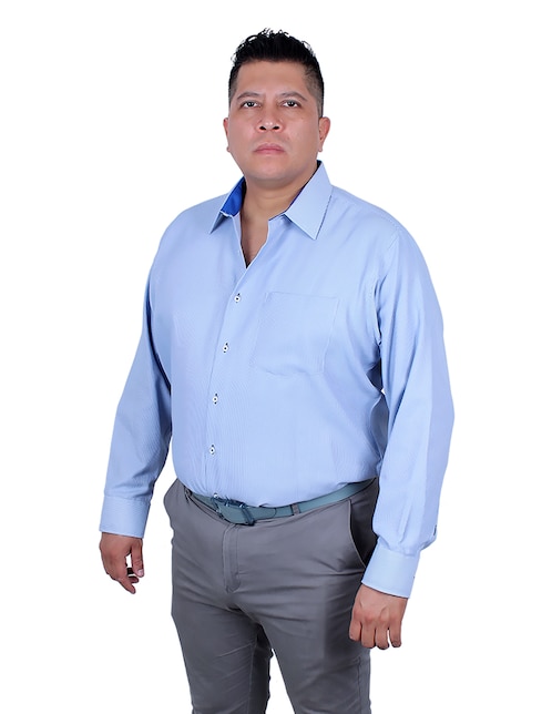 Camisa de vestir Parllieni manga larga para hombre