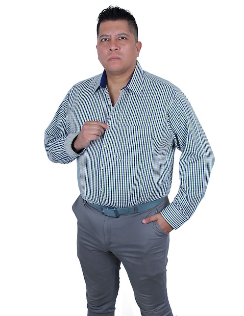 Camisa de vestir manga larga para hombre 1