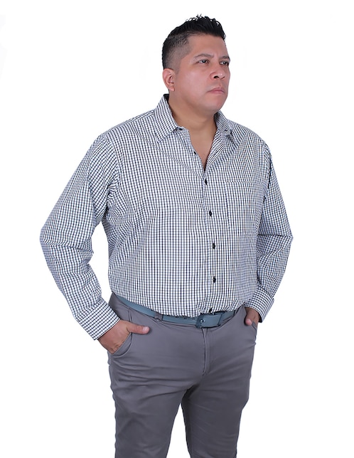 Camisa de vestir Parllieni manga larga para hombre