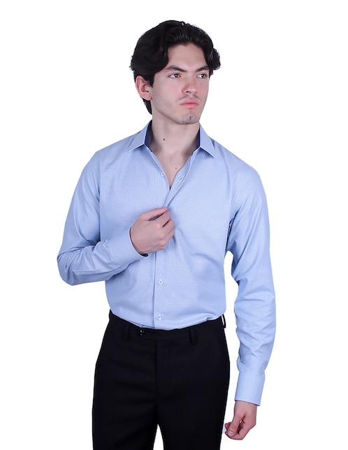 Camisa formal Parllieni manga larga para hombre