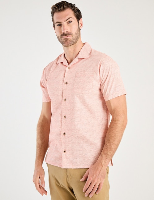 Camisa casual manga corta para hombre 1