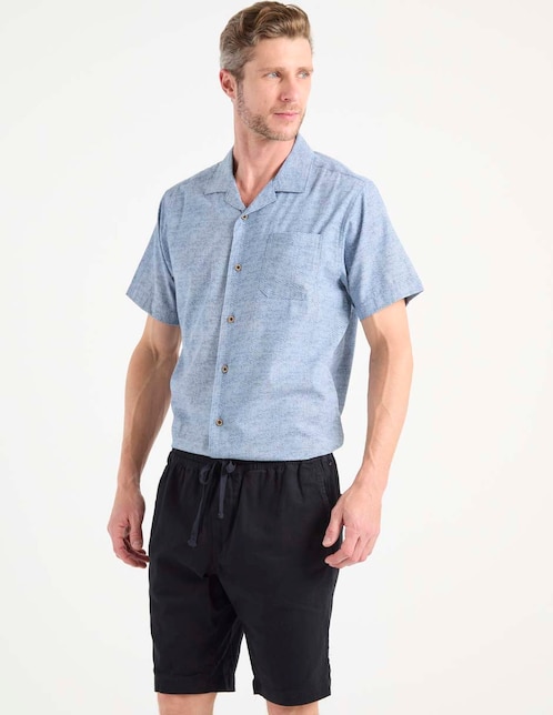 Camisa casual manga corta para hombre 1