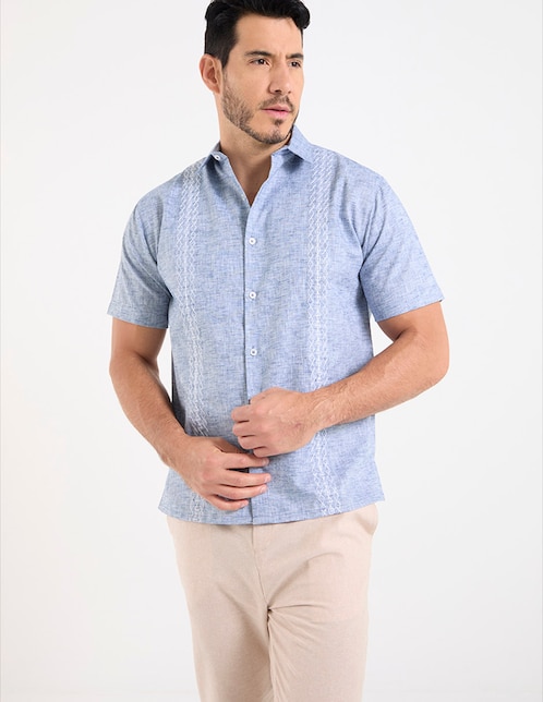 Camisa casual de algodón manga corta para hombre 1