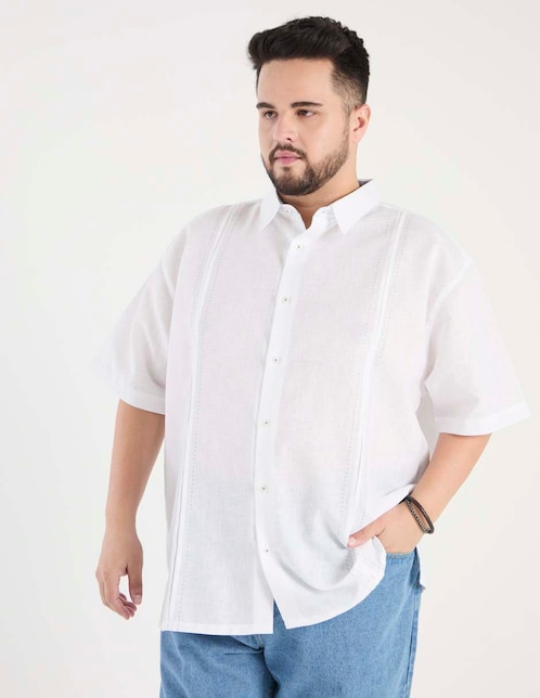 Camisa casual Gianfranco Dunna de algodón manga corta para hombre