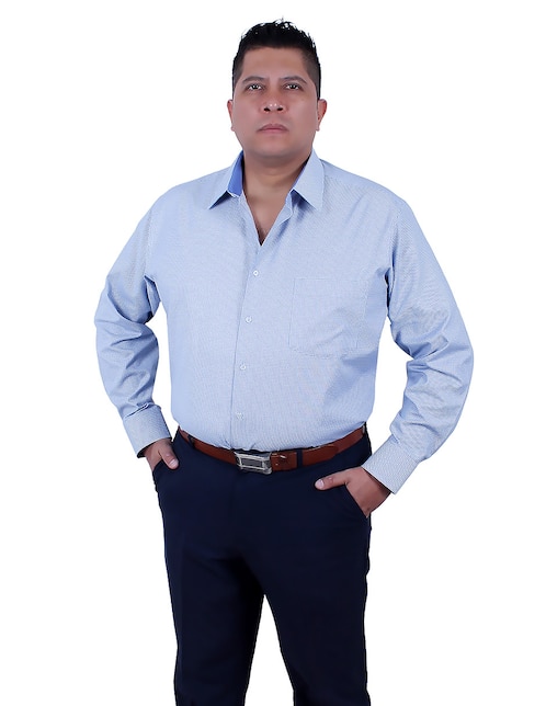 Camisa de vestir Parllieni manga larga para hombre