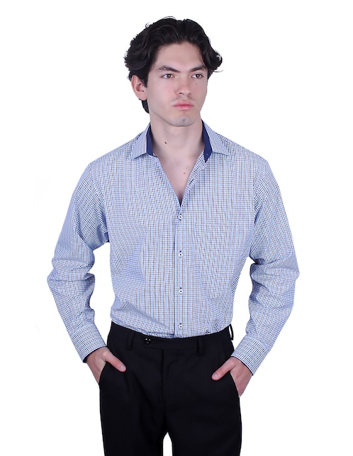 Camisa formal Parllieni manga larga para hombre