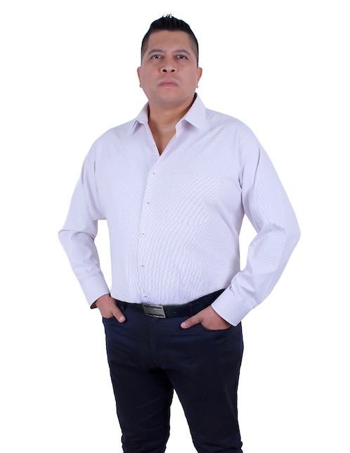 Camisa de vestir Parllieni manga larga para hombre