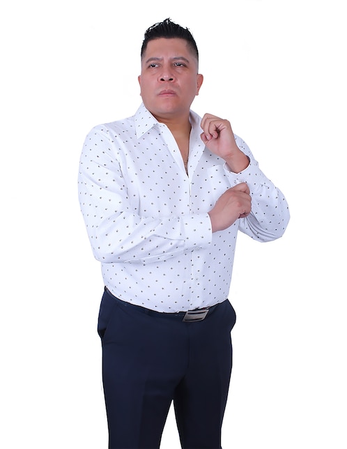 Camisa de vestir Parllieni manga larga para hombre