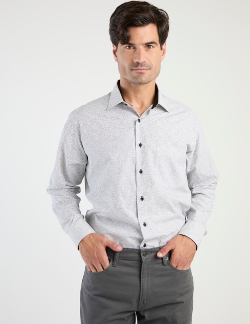 Camisa de vestir Parllieni manga larga para hombre