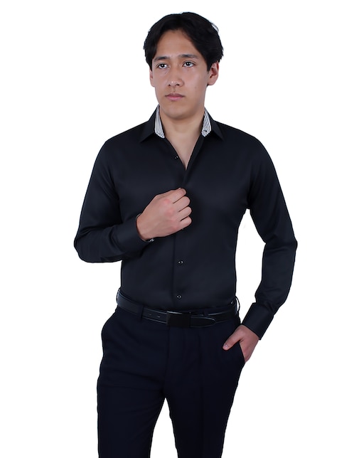 Camisa de vestir Parllieni manga larga para hombre
