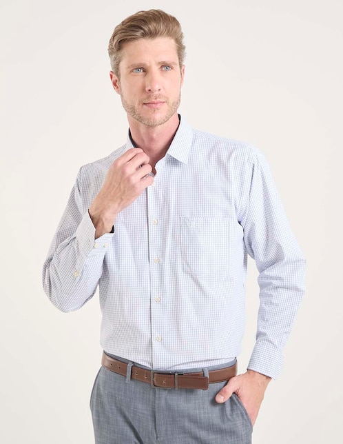 Camisa de vestir manga larga para hombre 1