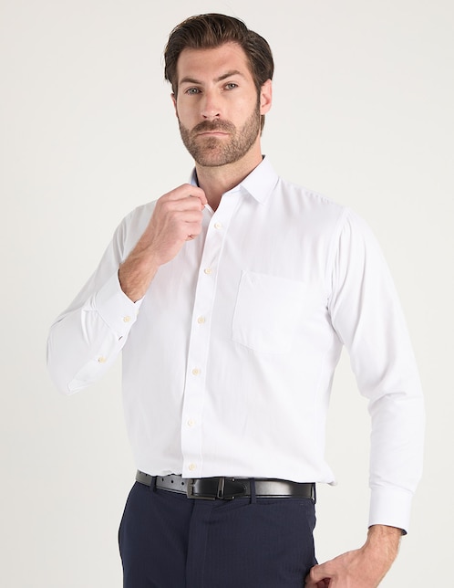 Camisa de vestir Pierre Cardin manga larga para hombre