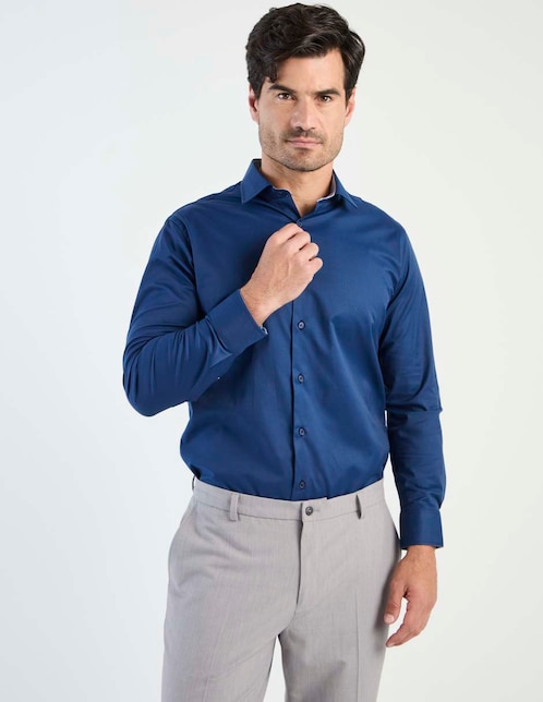 Camisa de vestir manga larga para hombre 1