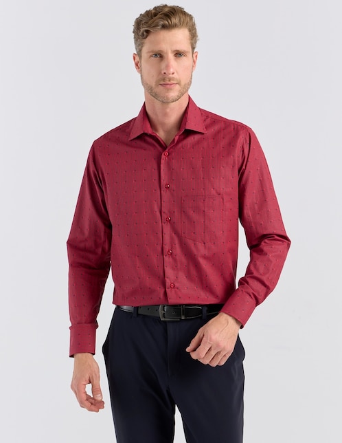 Camisa de vestir Parllieni manga larga para hombre
