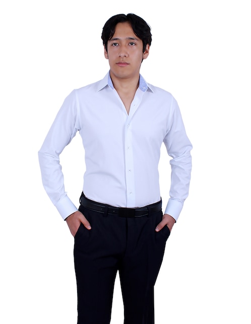 Camisa de vestir Parllieni manga larga para hombre