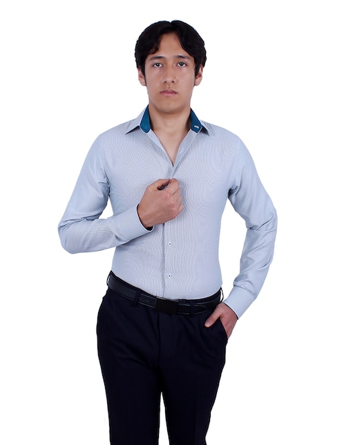 Camisa de vestir Parllieni manga larga para hombre