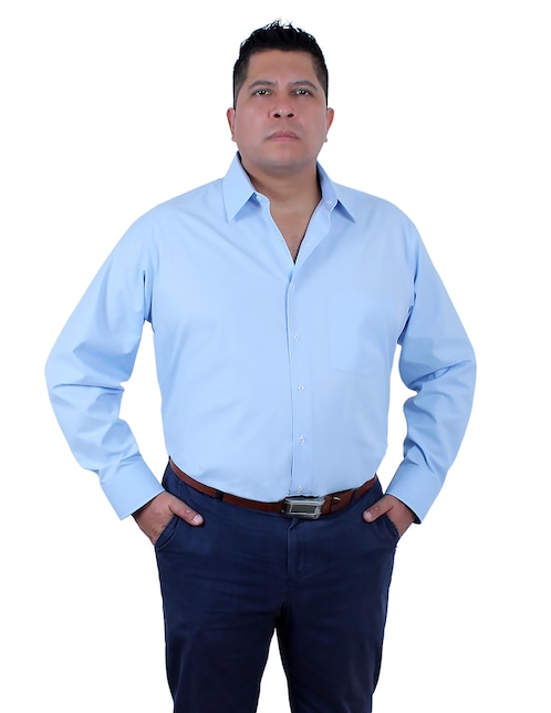 Camisa de vestir Parllieni manga larga para hombre