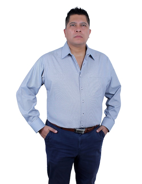 Camisa de vestir Parllieni manga larga para hombre