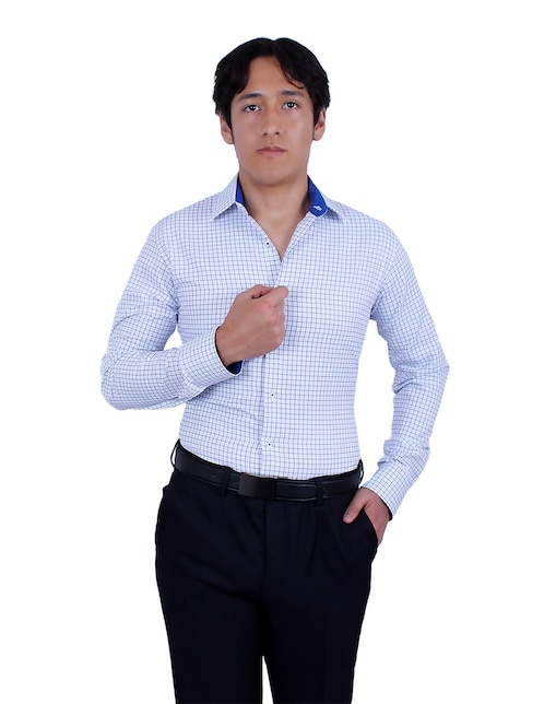 Camisa de vestir Parllieni manga larga para hombre