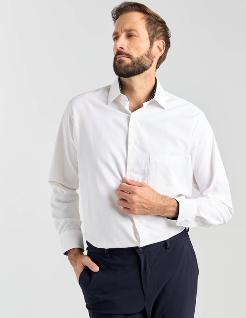 Camisa de vestir manga larga para hombre 1