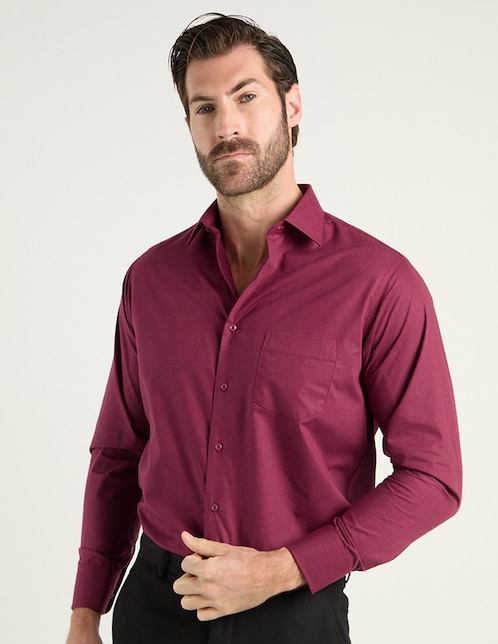 Camisa casual Parllieni manga larga para hombre