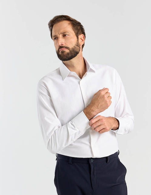 Camisa de vestir manga larga para hombre 1