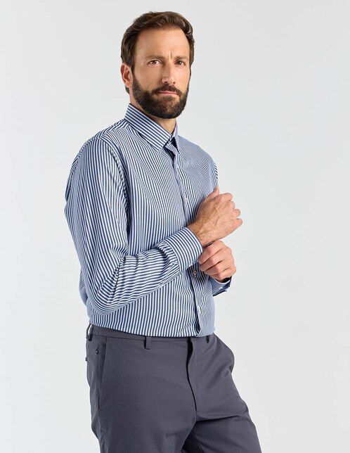 Camisa formal manga larga para hombre 1