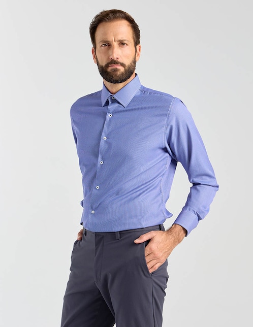 Camisa de vestir manga larga para hombre 1