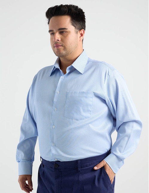 Camisa formal Parllieni manga larga para hombre