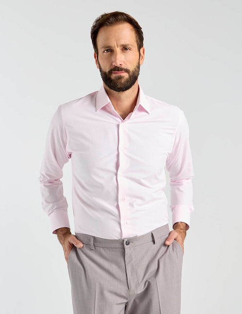 Camisa de vestir Parllieni manga larga para hombre