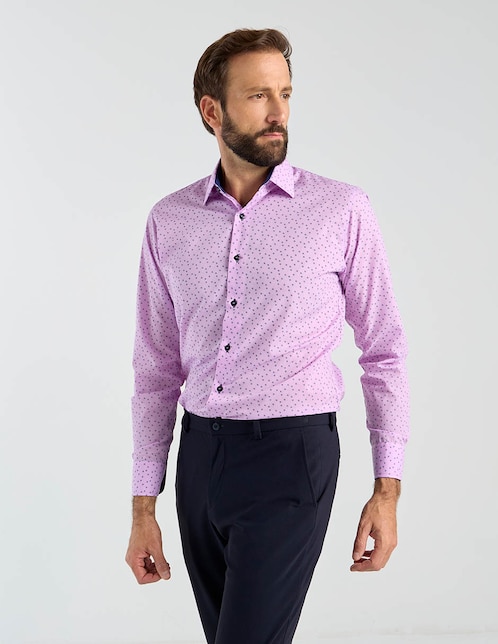 Camisa de vestir manga larga para hombre 1