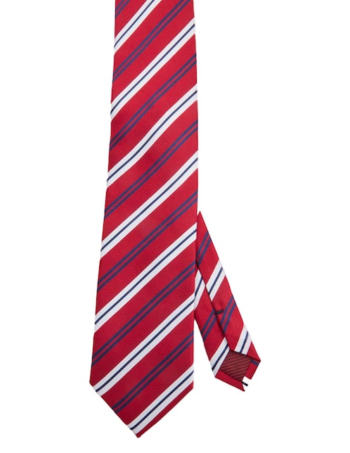 Corbata regular estampado a rayas para hombre 1