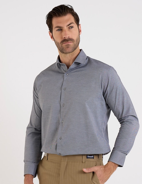 Camisa de vestir manga larga para hombre 1