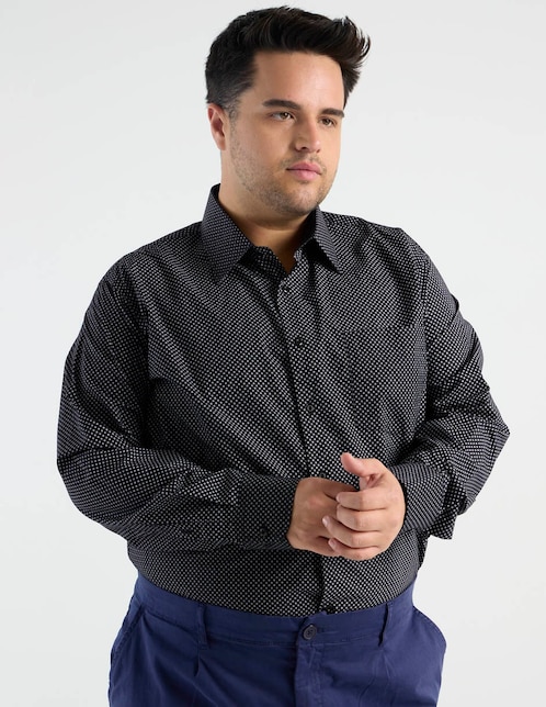 Camisa casual Parllieni manga larga para hombre