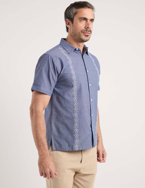 Guayabera manga corta para hombre 1