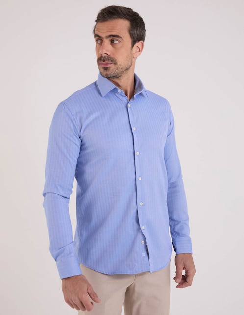 Camisa de vestir manga larga para hombre 1