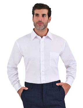 Camisa De Vestir Pierre Cardin Manga Larga Para Hombre