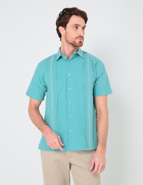 Guayabera Manga Corta Gianfranco Dunna Para Hombre