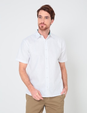 Guayabera Manga Corta Gianfranco Dunna Para Hombre