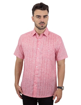 Guayabera Manga Corta Gianfranco Dunna Para Hombre